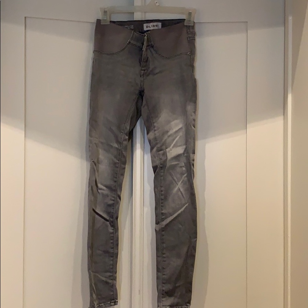 DL gray maternity jeans